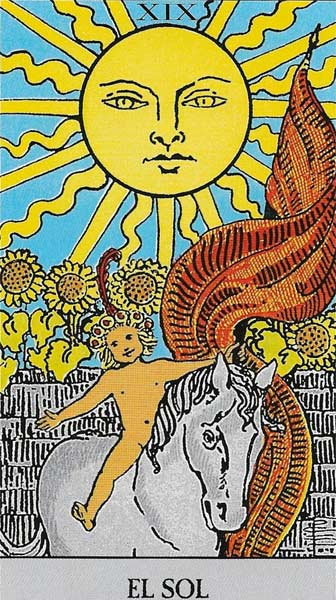 Arcano Mayor Tarot: El Sol