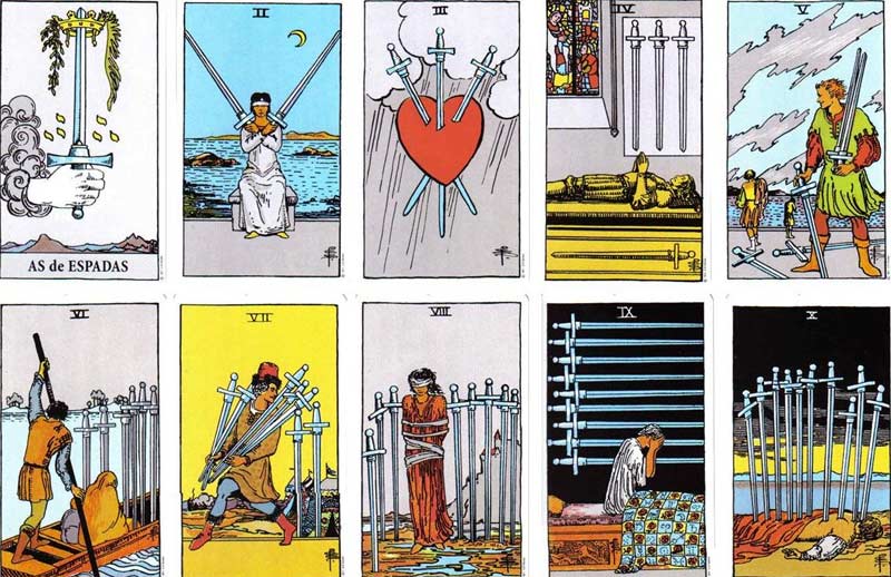 Arcanos Menores - Significado de las Espadas en el Tarot